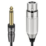 Xlr vers ts 6, 35 mm microphone câble, adaptateur stéréo pour microphone 6, 35 mm ts mâle vers xlr femelle ... Xlr vers ts 6, 35 mm microphone câble, adaptateur stéréo pour microphone 6, 35 mm ts mâle vers xlr femelle ...