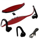Xm casque lecteur mp3 sport sans fil micro sd usb fm radio sport rouge course Xm casque lecteur mp3 sport sans fil micro sd usb fm radio sport rouge course