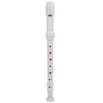 Xuy flte a bec instrument a vent en bois baroque a 8 trous avec sac en pu outil de nettoyage - blanc ...