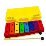 Xylophone 8 barres sonores plaque en aluminium instrument base en plastique pice de piano en acier