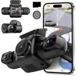 Yabdbg 4 canaux dashcam voiture 4x1080p avant, arrire, gauche et droite dash cam avec gps wifi, vue ...