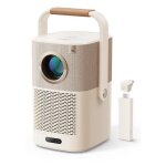 Yaber t2 plus projecteur  focale courte 450 ansi lumens led 1080p (1920x1080) marron, crme