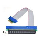 Yc cy pci - e express 1 x to 16 x extension flex extension cable converter adapter riser card 20 cm