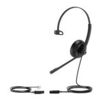 Yealink yhs34 lite mono casque avec fil arceau bureau / centre d'appels noir
