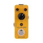 Yellow comp micro mini compresseur optique classique effet pdale true bypass full metal shell guitare ...