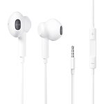 Yemaesre - 3, 5 mm jack in ear casque avec cble avec microphone et contrle du volume casque, extra ...