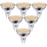Yemaesre - ampoule led gu5. 3 blanc chaud ac / dc 12v, mr16 led 5w spot remplaant les lampes halognes ...