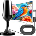 Yemaesre - antenne tv intrieure numrique terrestre 2025, antenne de tlvision externe portable avec ...