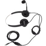 Yemaesre - casque tlphonique filaire binaural a pr rj9 avec micro pour tlphones voip, centre d'appels ...