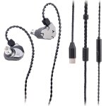 Yemaesre - tinhifi c2 casque filaire 10 mm pu + pilote lcp, egal ur personnalis, style mecha design ...