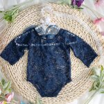 Ylsteed - barboteuse en dentelle pour nouveau - n, tenues de photographie pour bb, bande de sauna ...