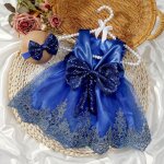 Ylsteed - robe en dentelle  gros n?ud pour bb fille, tenues de photographie pour nouveau - n, bande ...