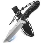 Ytfhg - couteau lame fixe b - er - tanto point, longueur 13 cm, en acier 5cr14mov, avec etui (f - lame ... Ytfhg - couteau lame fixe b - er - tanto point, longueur 13 cm, en acier 5cr14mov, avec etui (f - lame ...