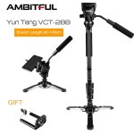 Yunteng vct - 288 camra monopode + fluide tte cylindrique + unipod pour canon nikon et tous les reflex ...