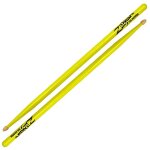 Zildjian 5acwdgy baguettes 5a acorn neon yellow