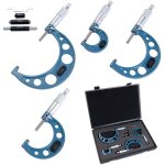 0 - 100mm / 0. 01mm microm�tres ext�rieurs m�triques outils de machiniste de pr�cision, 4 pi�ces