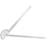 0 - 180 degr�s rapporteur d'angle � t�te ronde, multifonctionnel en acier inoxydable protractor angle, ...