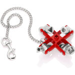 00 11 06 cl� universelle pour toutes les armoires et syst�mes de fermeture standard 96 mm - knipex