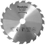 D - 03333 lame de scie circulaire standard tct 165x20mm 24t bois - makita
