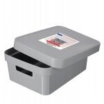 04752 - 099 - 00 infinity bo�te � rangement avec couvercle plastique gris clair 36, 3 x 27 x 22, 2 cm ...