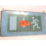 060771 - plaque signalisation plexiglas avec sortie fl�che vers le bas - legrand