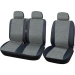 1 + 2 housse de si�ge de camion en tissu, housses de si�ge universelle pour van camion, gris noir - woltu ...