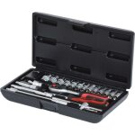 1 / 4' coffret de douilles, 25 pcs.