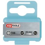1 / 4 embouts edelstahl, pack de 5, torx percés, 25mm, tb25 1 / 4 embouts edelstahl, pack de 5, torx percés, 25mm, tb25