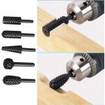 1 / 4'6mm ensemble de fraises rotatives outils lectriques broyage de bois gravure fichier de sculpture ...