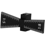 1:5 :8 gabarit gueue d'aronde en alliage d'aluminium jauge de marteau  gueue d'aronde guide de marquage ...