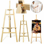 1, 5 m / 59 pouces studio chevalet bois a - cadre pliable pin bois artiste art 1, 5 m / 59 pouces studio chevalet bois a - cadre pliable pin bois artiste art