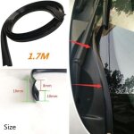 1. 7m bande de caoutchouc noir de garniture de joint de pare - brise avant de voiture automatique universelle ...
