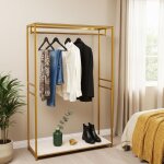 1, 9 m de haut porte - manteau d'entr�e, magasin pr�sentoir de v�tements, avec �tag�re de rangement bas, ...