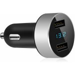 1 chargeur de voiture double usb, sortie 4, 8 a, voltmtre pour allume - cigare, compatible avec apple ...