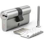 1 cylindre en laiton euro 30 / 30mm, serrure � cl� / barillet de 60mm avec 5 cl�s horizontales , anti ...