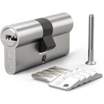1 cylindre en laiton euro 30 / 30mm, serrure � cl� / barillet de 60mm avec 5 cl�s horizontales , anti ...