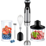 En 1 mixeur plongeant multifonction, 1200w 6 vitesses robot culinaire m�langeur � main avec hachoir 800 ...