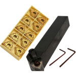 1 mwlnr2020k08 outil de tournage cnc + 10 plaquettes wnmg0804 + 2 cl�s de serrage