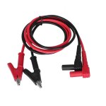 1 paire de cables de test multim�tre 15 a 80 cm fiche banane vers pince crocodile cable de test pour ...