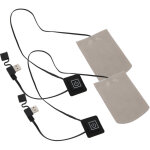1 paire de chaussettes chauffantes usb en fibre composite pour sports d'hiver