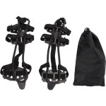 1 paire de crampons 24 dents antid�rapants acier inoxydable pour chaussures neige et glace noir l