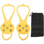 1 paire de crampons 5 pointes antid�rapants pour chaussures - adh�rence maximale - taille s jaune (24 ...