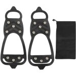 1 paire de crampons 8 pointes antid�rapants pour chaussures, griffes de traction sur glace et neige
