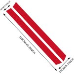 1 paire de d�calcomanies � rayures de capot de 125 cm, bande lat�rale de carrosserie de course de voiture, ...