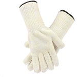 1 paire gants de barbecue gant anti - chaleur taille universelle grill - gants de cuisines rsiste jusqu' ...