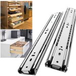 1 paire glissi�re de tiroir pour charges lourdes, capacit� de charge jusqu'� 68 kg, extension compl�te ...