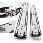 1 paire de glissi�res de tiroir robustes de 16 pouces, capacit� de charge de 150 lb, montage lat�ral, ...
