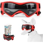 1 paire lunettes chien, protection uv r�glable, lunettes soleil imperm�ables coupe - vent pour chiots ...