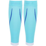 1 paire de manchons de compression mollet respirants l�ger bleu clair sport pour course v�lo taille xxl ...