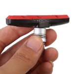 1 paire de patins de support de frein en v pour vlo de montagne, chaussures, blocs en caoutchouc (rouge) ...